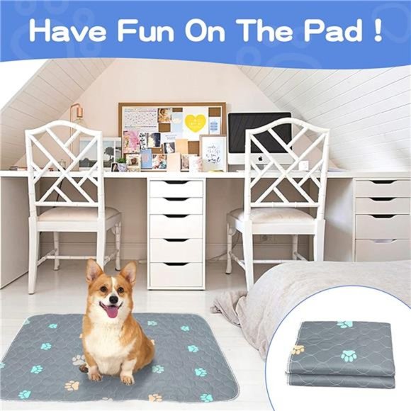 2PCS 100% Waterproof Whelping Training Mat for Puppy/Senior Dog - 24'' x 36'' - Picture 2 of 14